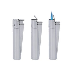 Clipper Metal Jet Flame Silver
