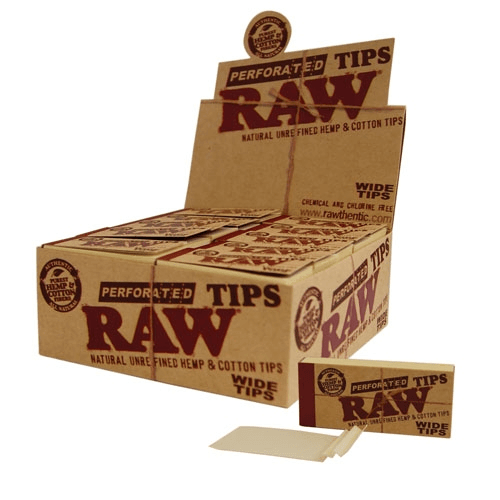 Raw Wide Perforated Tips