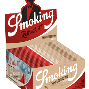 Smoking THINNEST Brown Papel de Liar (King Size)
