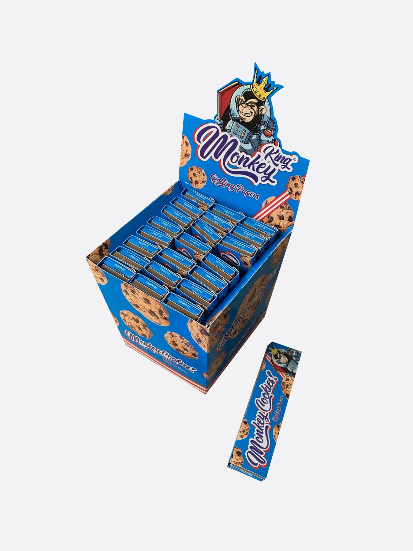 Monkey King Papel de Liar + Tips Pack Olor Cookies King Size Slim (MMCPCSCK)