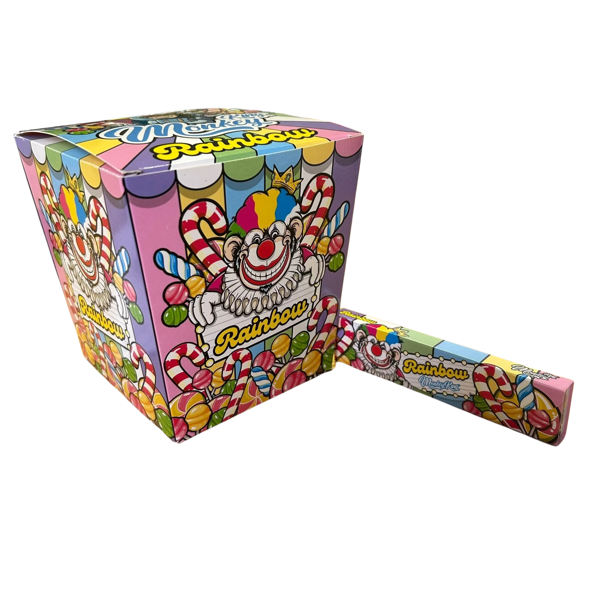 Monkey King Papel de Liar + Tips Pack Olor Rainbow King Size Slim