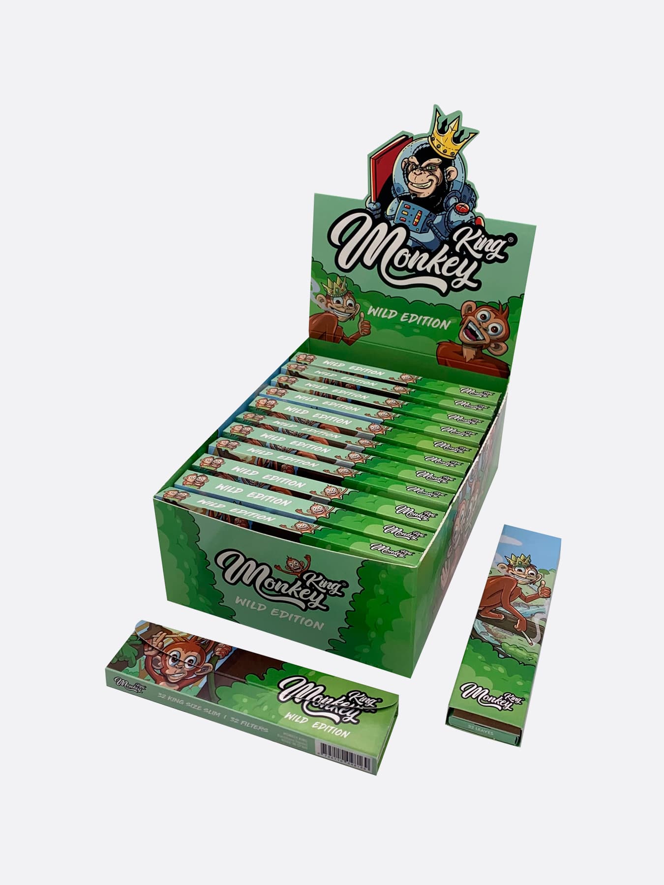 Monkey King Papel de Liar + Tips Wild Edition King Size Slim (MMCPCWL)